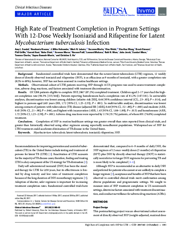 (PDF) High Rate of Treatment Completion in Program Settings with 12 ...