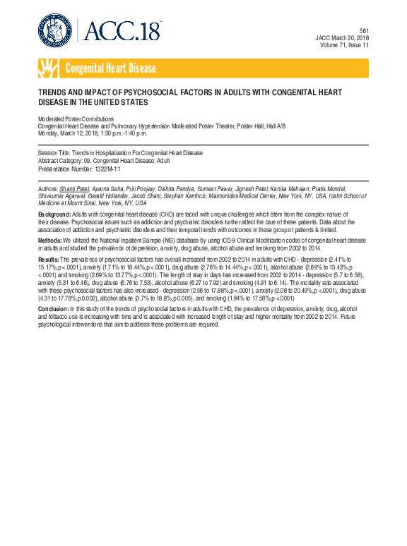 (PDF) Trends and Impact of Psychosocial Factors in Adults with ...