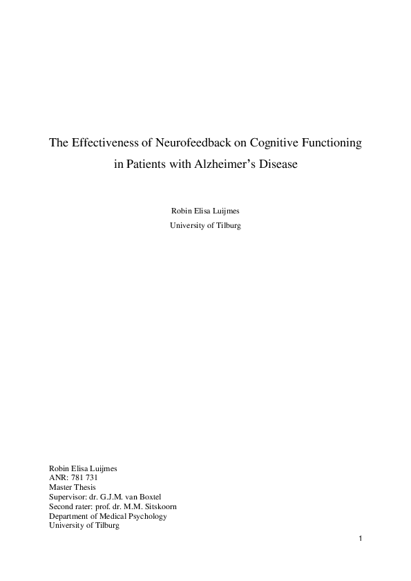 (PDF) The effectiveness of neurofeedback on cognitive functioning in ...