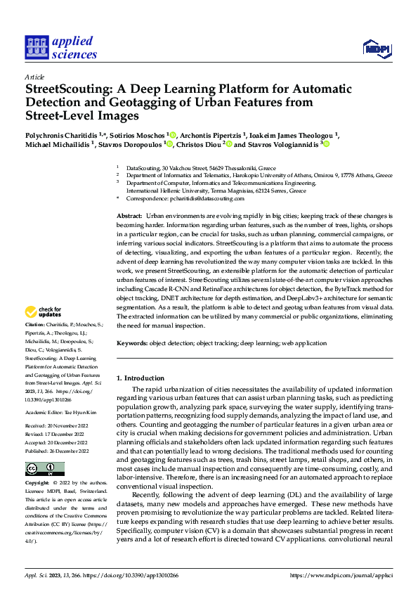 (PDF) StreetScouting: A Deep Learning Platform for Automatic Detection ...