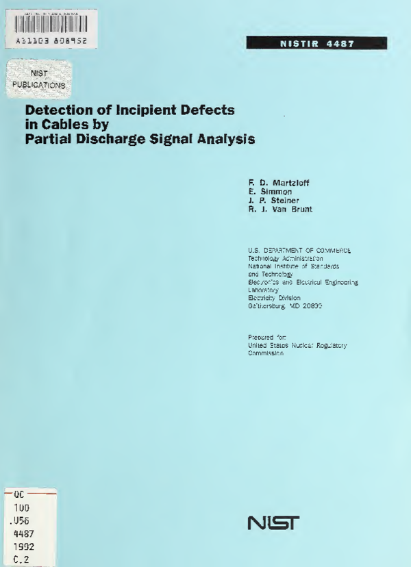 (PDF) Detection of incipient defects in cables by partial discharge ...