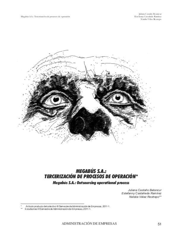 (PDF) Megabús S.A.: Tercerización de procesos de operación