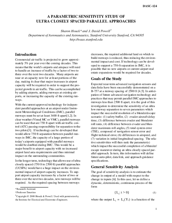 (PDF) A Parametric Sensitivity Study of Ultra Closely Spaced Parallel ...