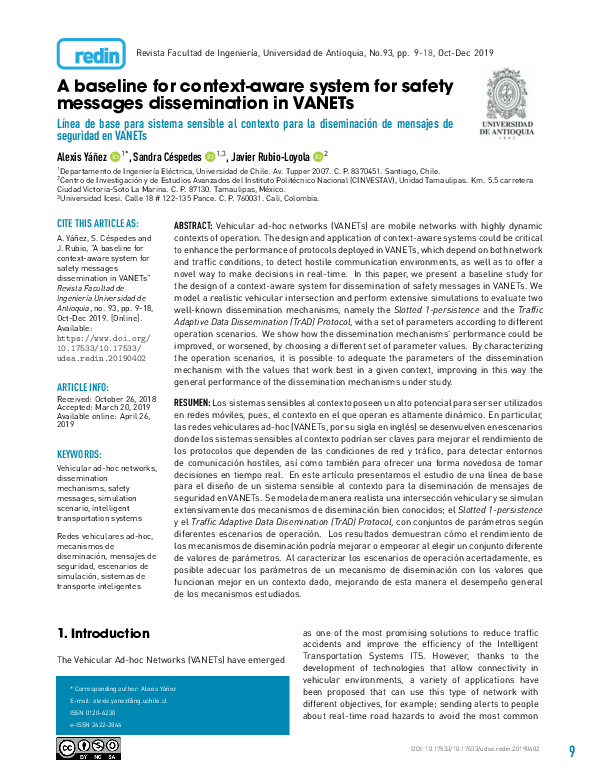 (PDF) A baseline for context-aware system for safety messages ...