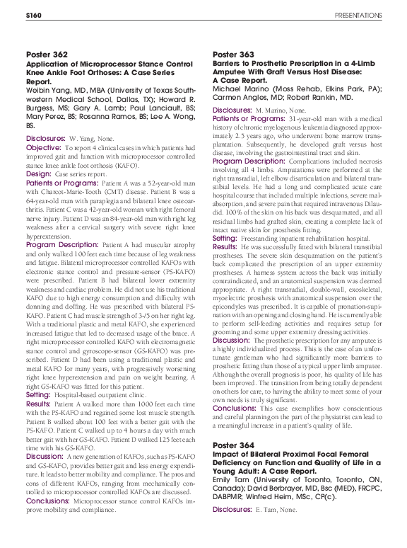 (PDF) Poster 362: Application of Microprocessor Stance Control Knee ...