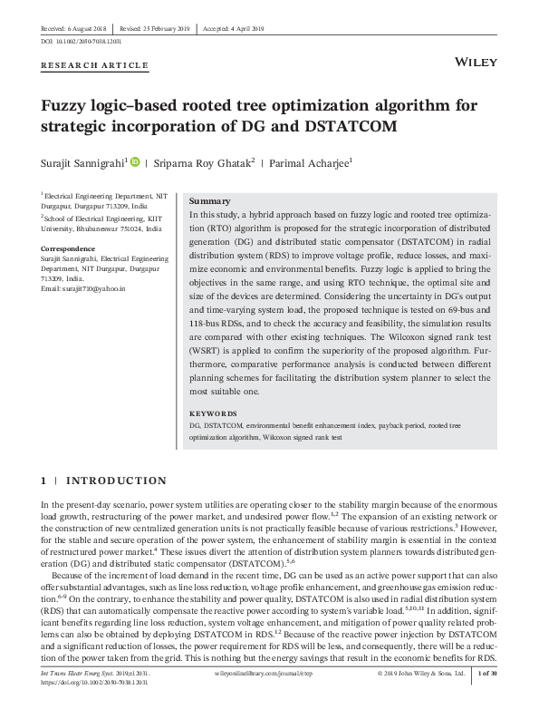 (PDF) Fuzzy logic–based rooted tree optimization algorithm for ...