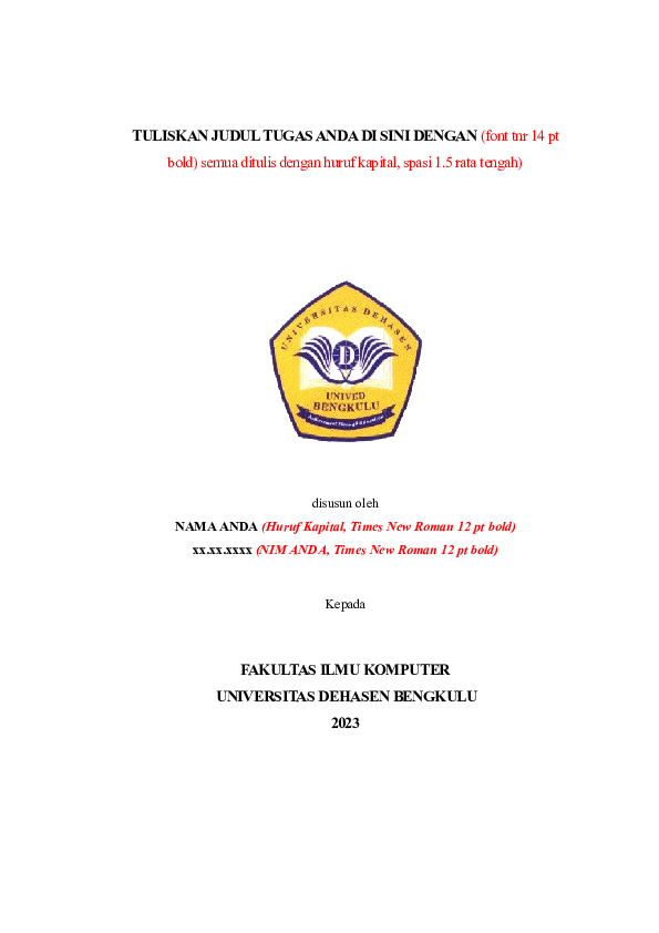  DOC Template Tugas Perancangan RPL Dinta Putri Nabila Academia edu