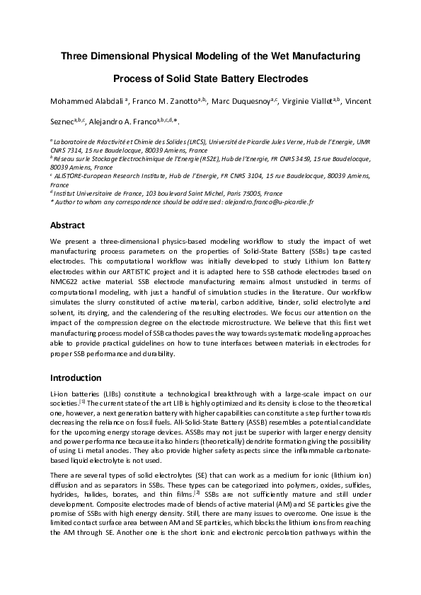 (PDF) Three Dimensional Physical Modeling of the Wet Manufacturing ...