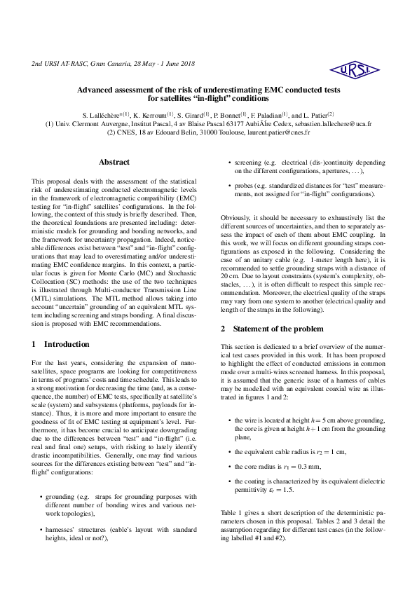 (PDF) Advanced Assessment of the Risk of Underestimating EMC Conducted ...