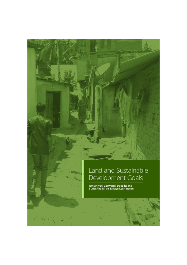 (PDF) Land and Sustainable Development Goals