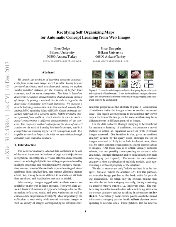 (PDF) Rectifying Self Organizing Maps for Automatic Concept Learning ...