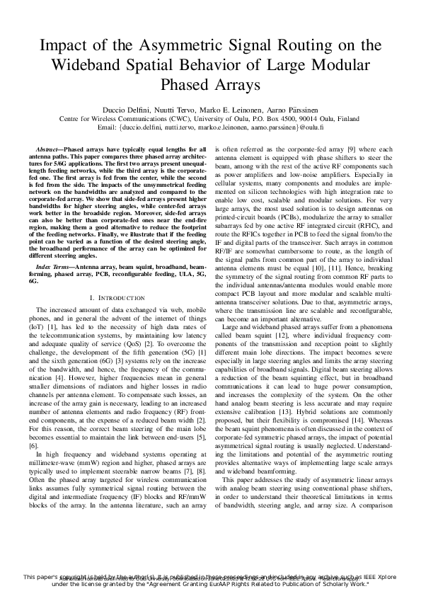 (PDF) Impact of the Asymmetric Signal Routing on the Wideband Spatial ...