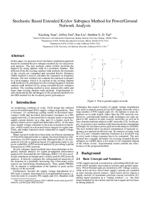 (PDF) Stochastic based extended krylov subspace method for power/ground ...