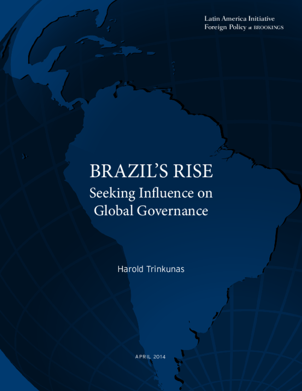 (PDF) Brazil's Rise: Seeking Influence on Global Governance
