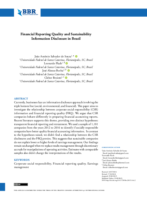 (PDF) Effect of Financial Reporting Quality on Sustainability ...