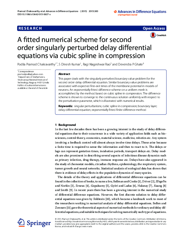 (PDF) A fitted numerical scheme for second order singularly perturbed ...