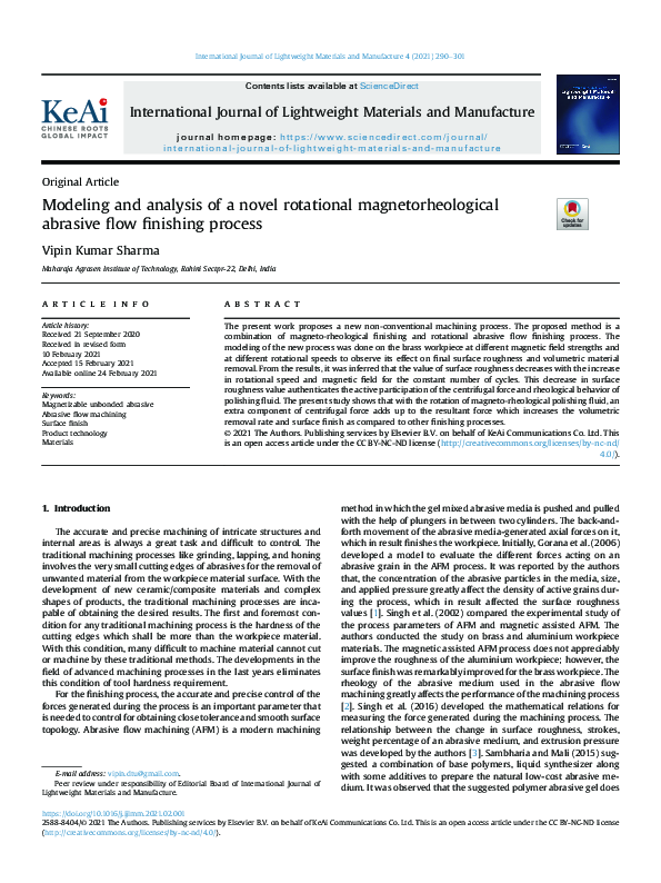 (PDF) Modeling and analysis of a novel rotational