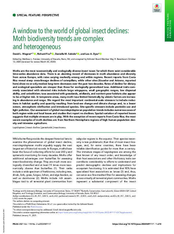 (PDF) A window to the world of global insect declines: Moth ...