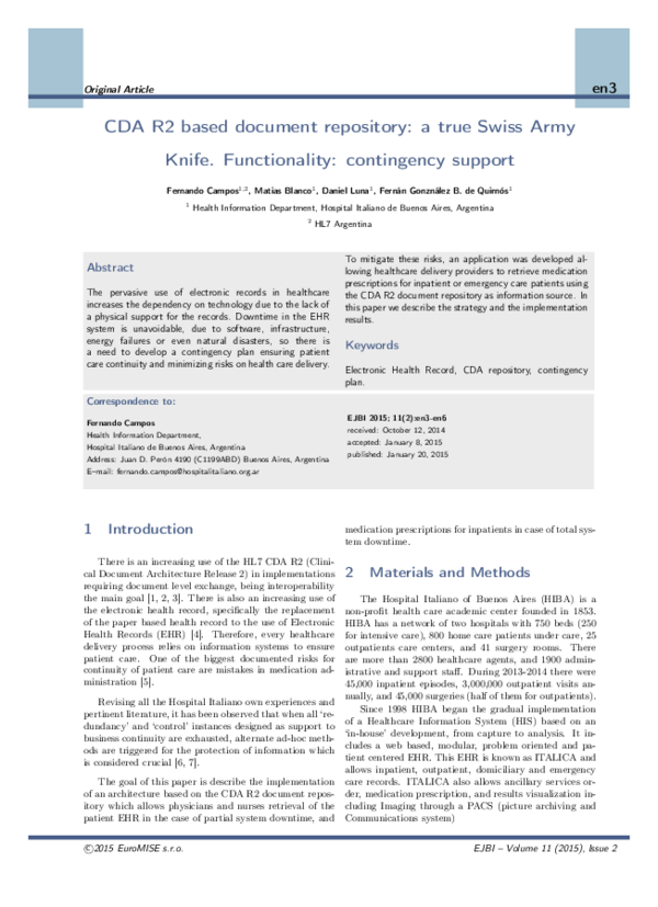 (PDF) CDA R2 based document repository: a true Swiss Army Knife ...
