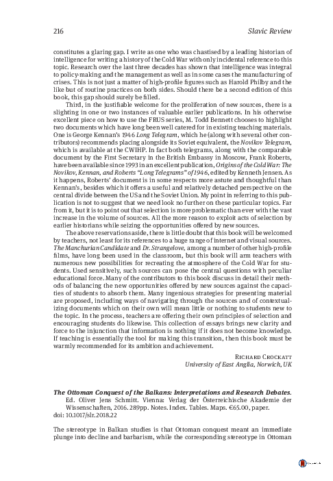 Pdf The Ottoman Conquest Of The Balkans Interpretations And Research