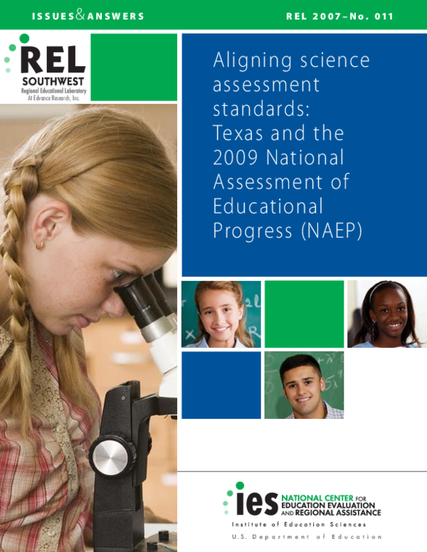 (PDF) Aligning Science Assessment Standards: Texas and the 2009 ...