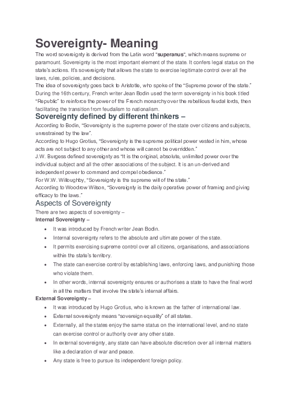 (PDF) Internal External Sovereignty