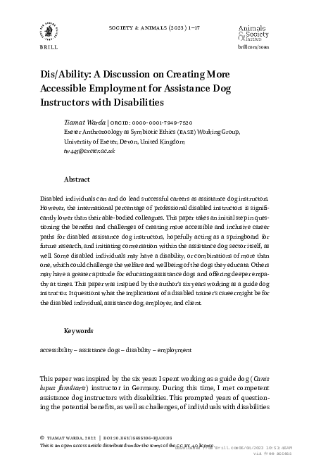 (PDF) Dis/Ability: A Discussion on Creating More Accessible Employment ...