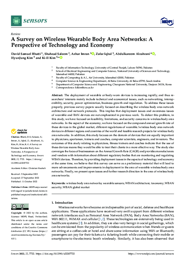 (PDF) A Survey on Wireless Wearable Body Area Networks: A Perspective ...
