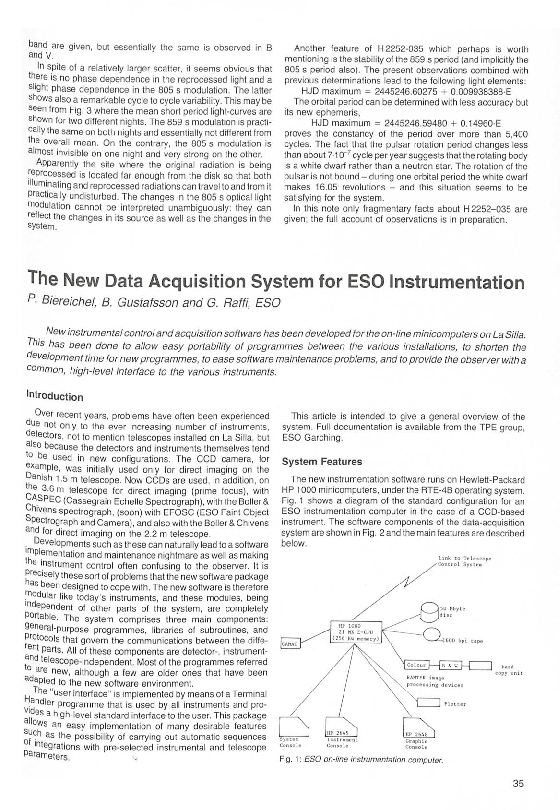 (PDF) The new data acquisition system for ESO instrumentation