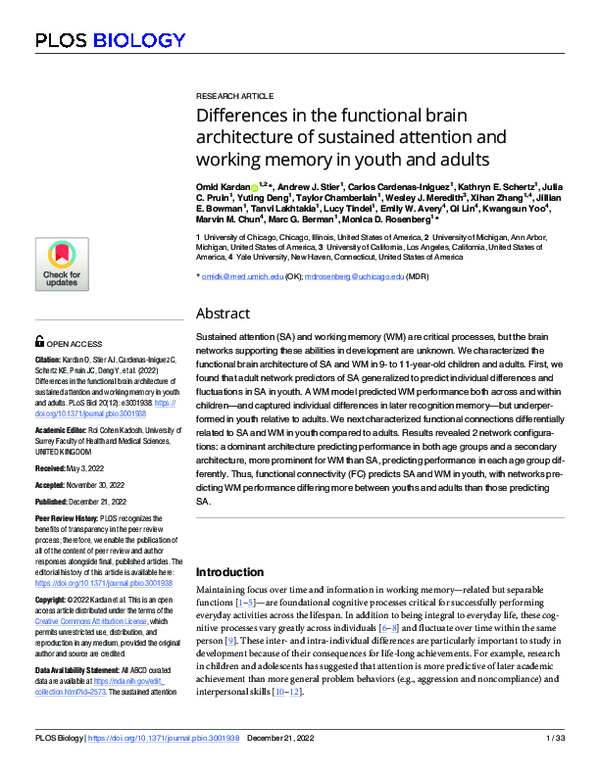 (PDF) Differences in the functional brain architecture of sustained ...