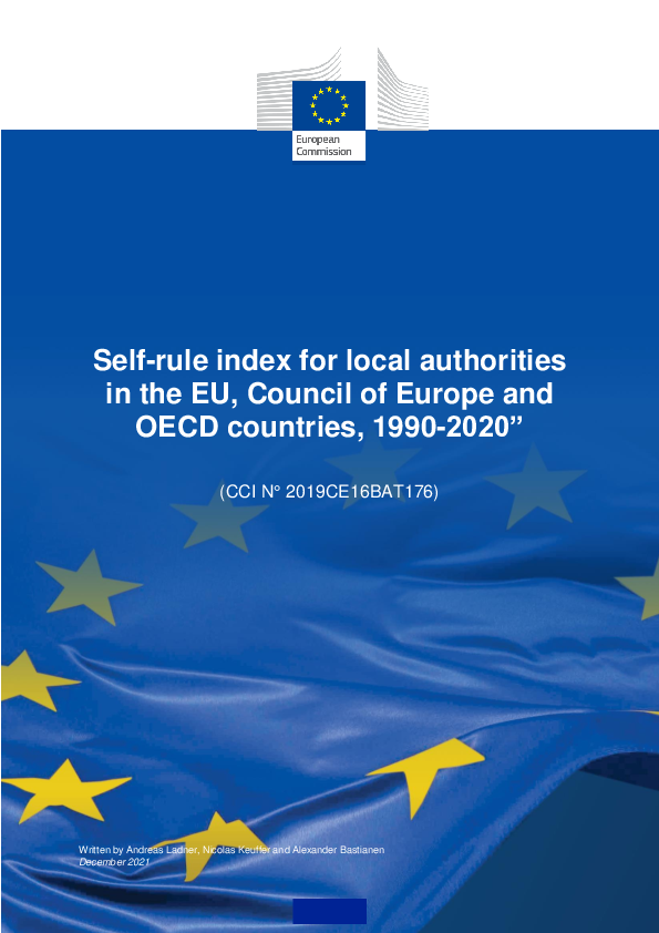 (PDF) Self-rule index for local authorities in the EU, Council of ...