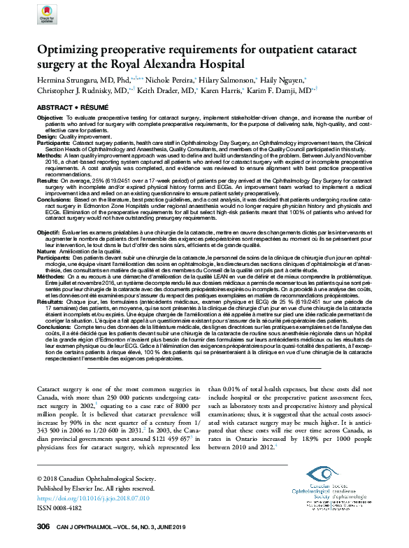 (PDF) Optimizing preoperative requirements for outpatient cataract ...
