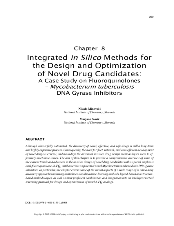 (PDF) Integrated in Silico Methods for the Design and Optimization of ...