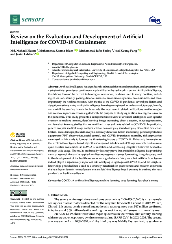 (PDF) Review on the Evaluation and Development of Artificial ...