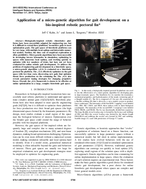 (PDF) Application of a micro-genetic algorithm for gait development on ...