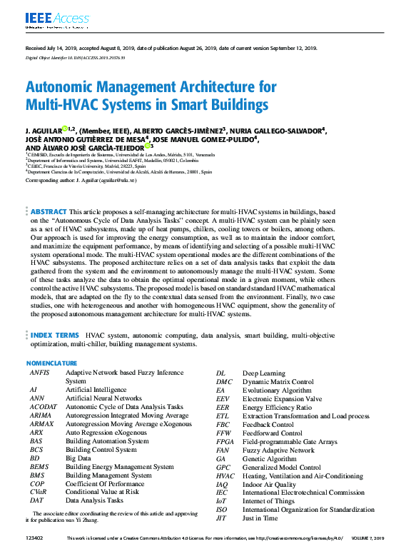 (PDF) Autonomic Management Architecture for Multi-HVAC Systems in Smart ...