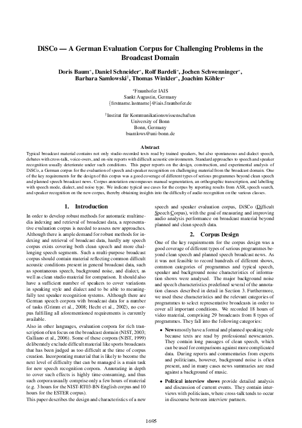 (PDF) DiSCo - A German Evaluation Corpus for Challenging Problems in ...