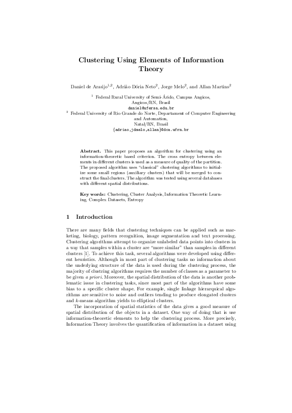  pdf clustering using elements of information theory