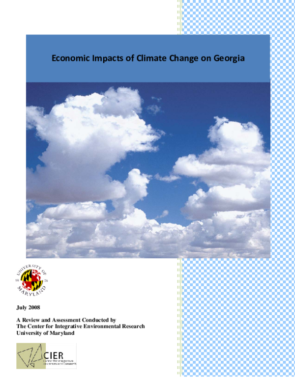 (PDF) Economic impacts of climate change on Georgia