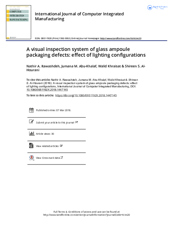 (PDF) A visual inspection system of glass ampoule packaging defects