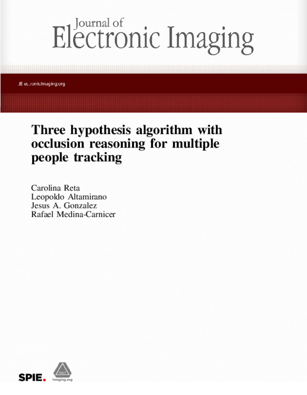 (PDF) Three hypothesis algorithm with occlusion reasoning for multiple ...