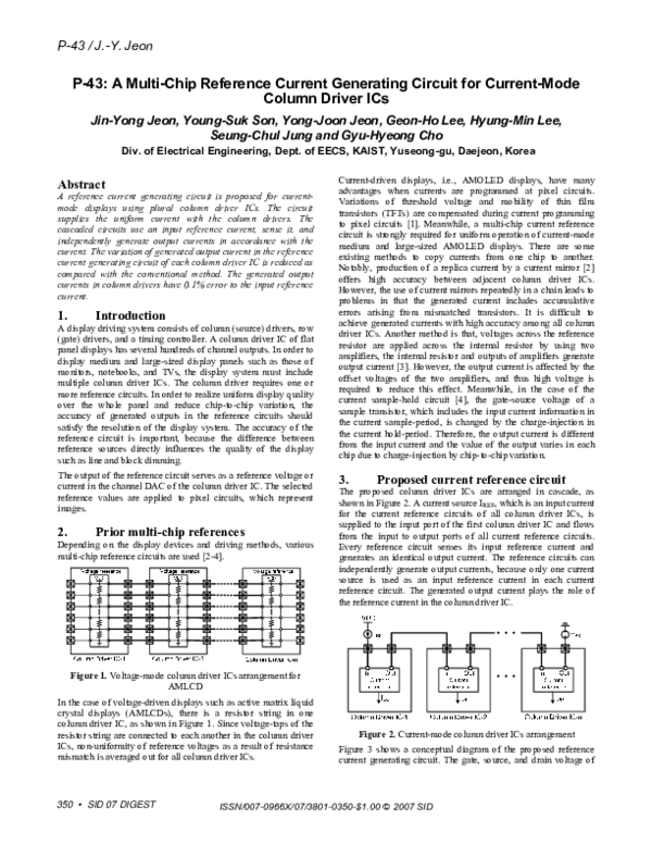 (PDF) P-43: A Multi-Chip Reference Current Generating Circuit for ...