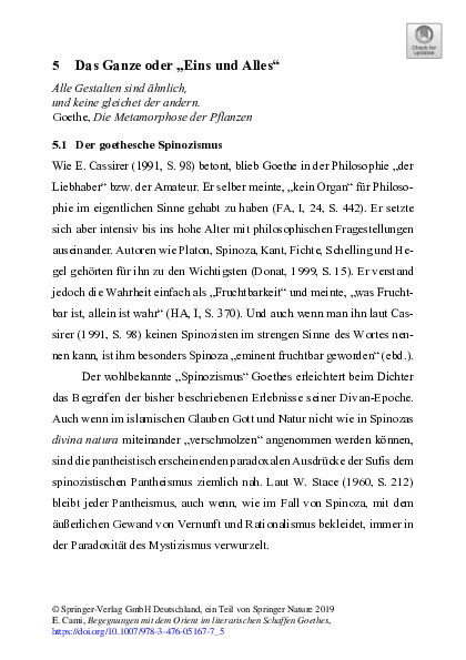 (PDF) Das Ganze oder „Eins und Alles“