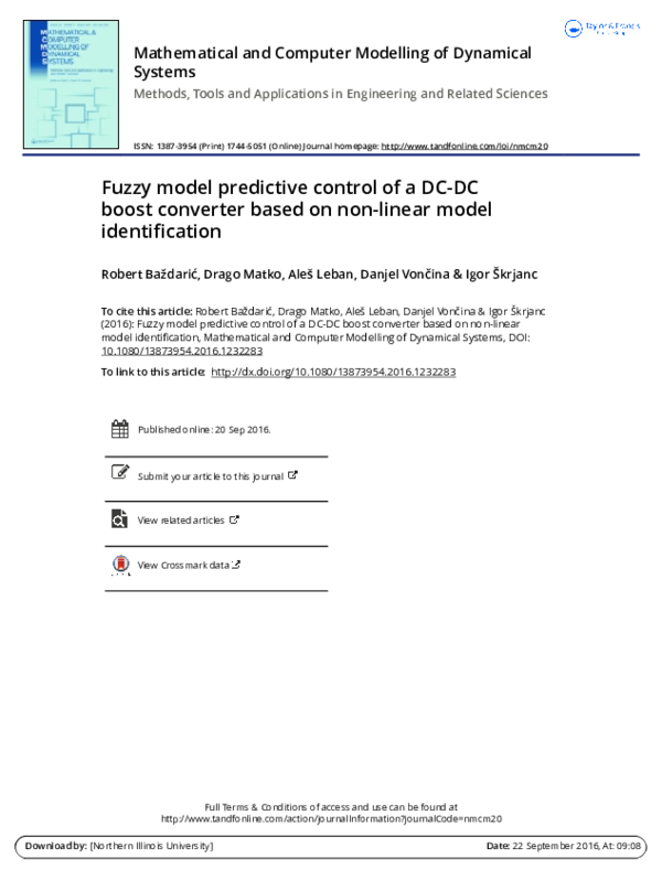 (PDF) Fuzzy model predictive control of a DC-DC boost converter based ...