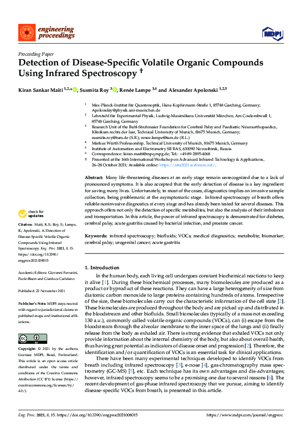 (PDF) Detection of Disease-Specific Volatile Organic Compounds Using ...