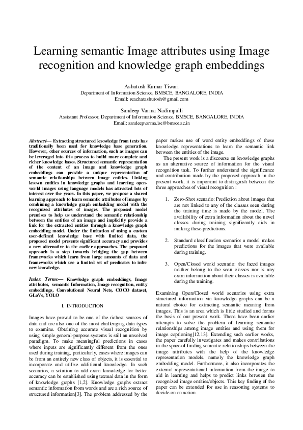 (PDF) Learning Semantic Image Attributes Using Image Recognition and ...