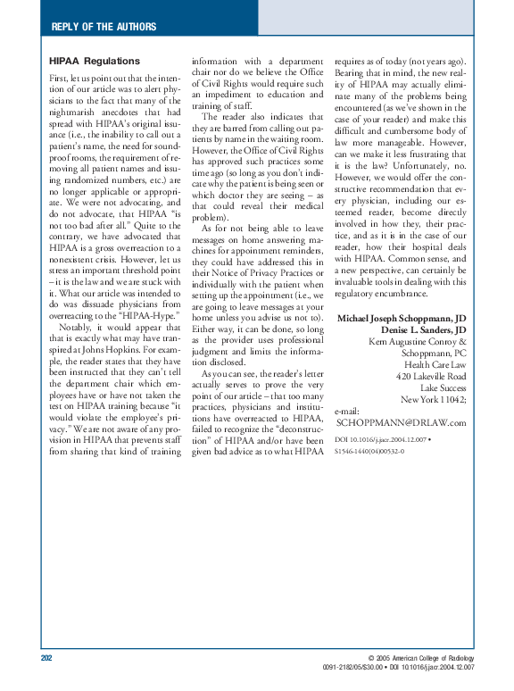 (PDF) HIPAA regulations