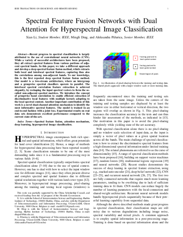 (PDF) Spectral Feature Fusion Networks With Dual Attention for ...