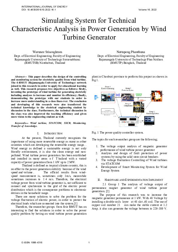 (PDF) Simulating System for Technical Characteristic Analysis in Power ...