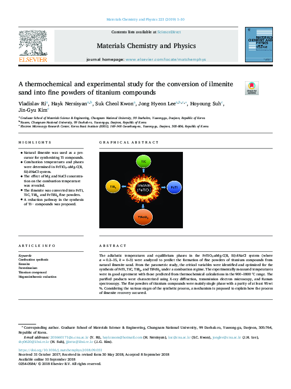 (PDF) A thermochemical and experimental study for the conversion of ...